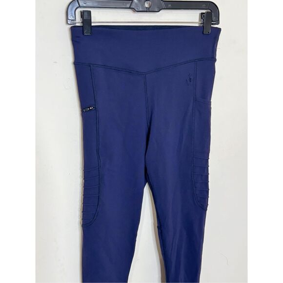 SMARTWOOL Merino Sport Moto Leggings Deep Navy M - Picture 3 of 8